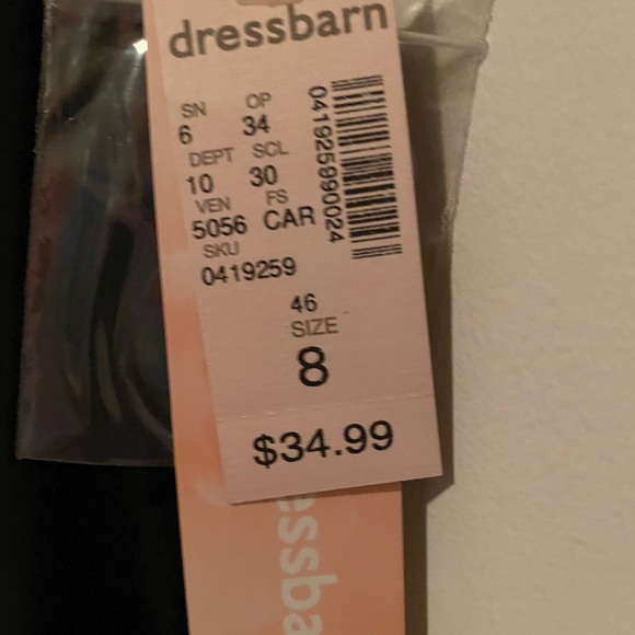 Black Dress w/2 front pockets - Picture 3 of 5